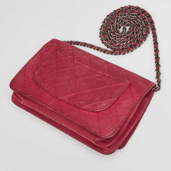 Chanel Red Quilted Matte Caviar Leather 2.55 Reissue WOC Clutch Bag - Picture 3 of 12